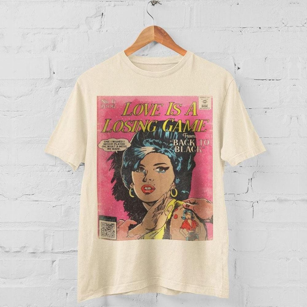 Amy Winehouse Love Is A Losing Game Shirt 90S Retro Tshirt